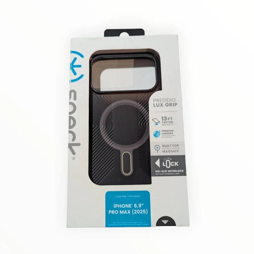 Nn4-O Speck Presidio Lux Grip ClickLock Case for Apple iPhone‎ 17 Pro Max Brown